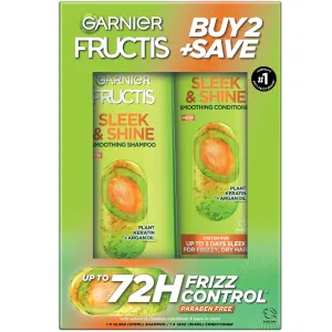 GARNIER fructis up to 72h frezz control paraben free بكج كارنيير للعناية بالشعر المتطاير