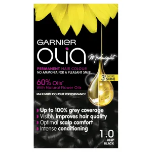 Garnier Olia 1.0 Deep Black Permanent Hair Dye