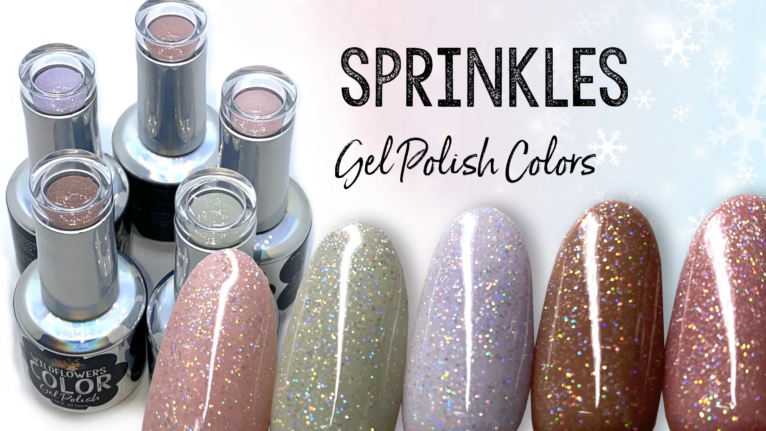 Gel Polish Sprinkles - Pink