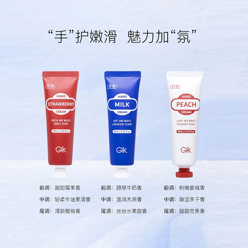Gik Nourishing Hand Cream - Milk Scent, 80ml