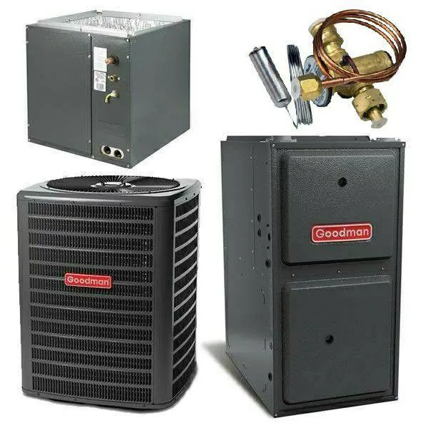 Goodman 4 Ton Cooling 15.5 SEER; 80k BTU Heating; 97% AFUE Gas Electric Air Conditioner System