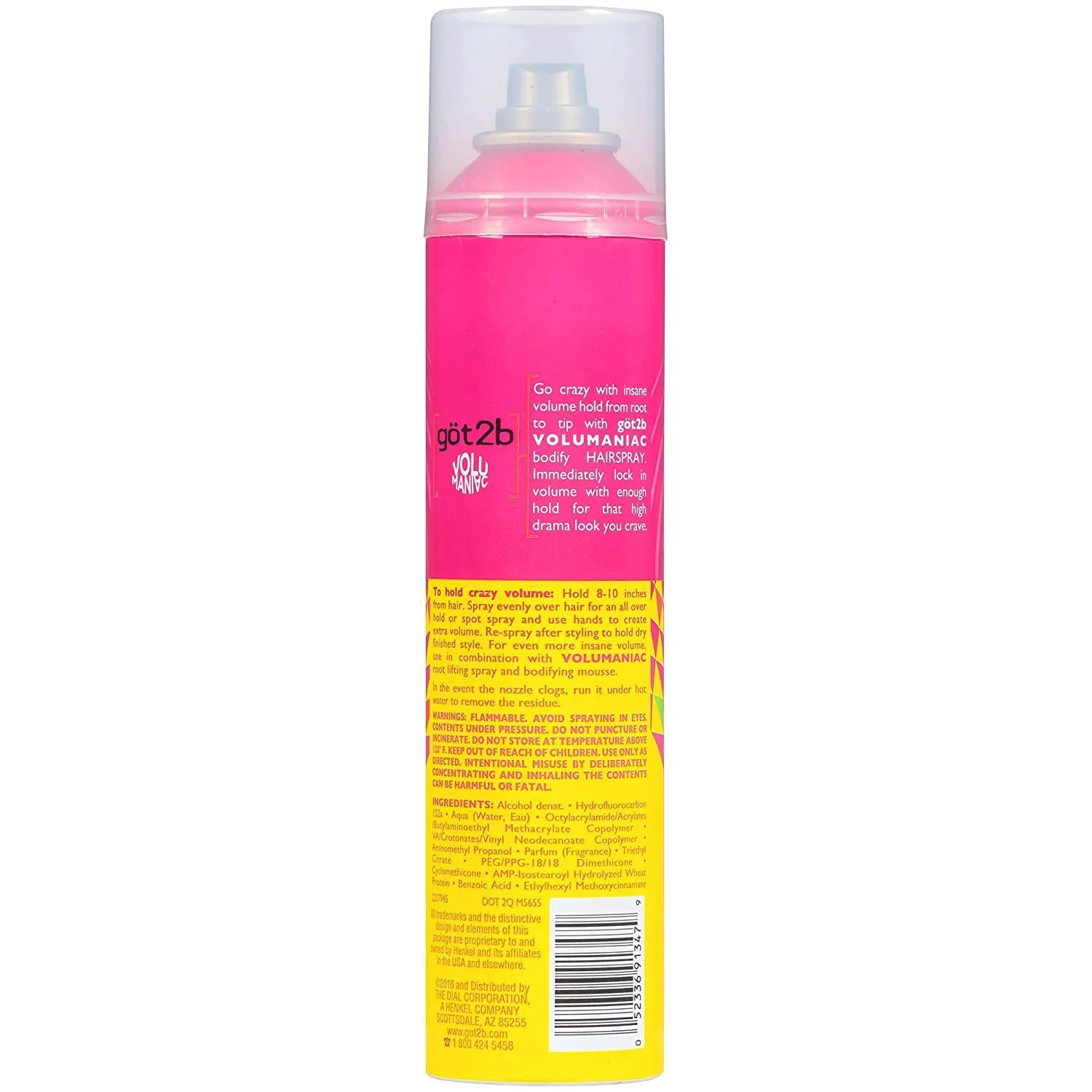 Got2B Volumaniac Bodify Hairspray, 9.1 Oz - Insane Volume Hold from Root to Tip
