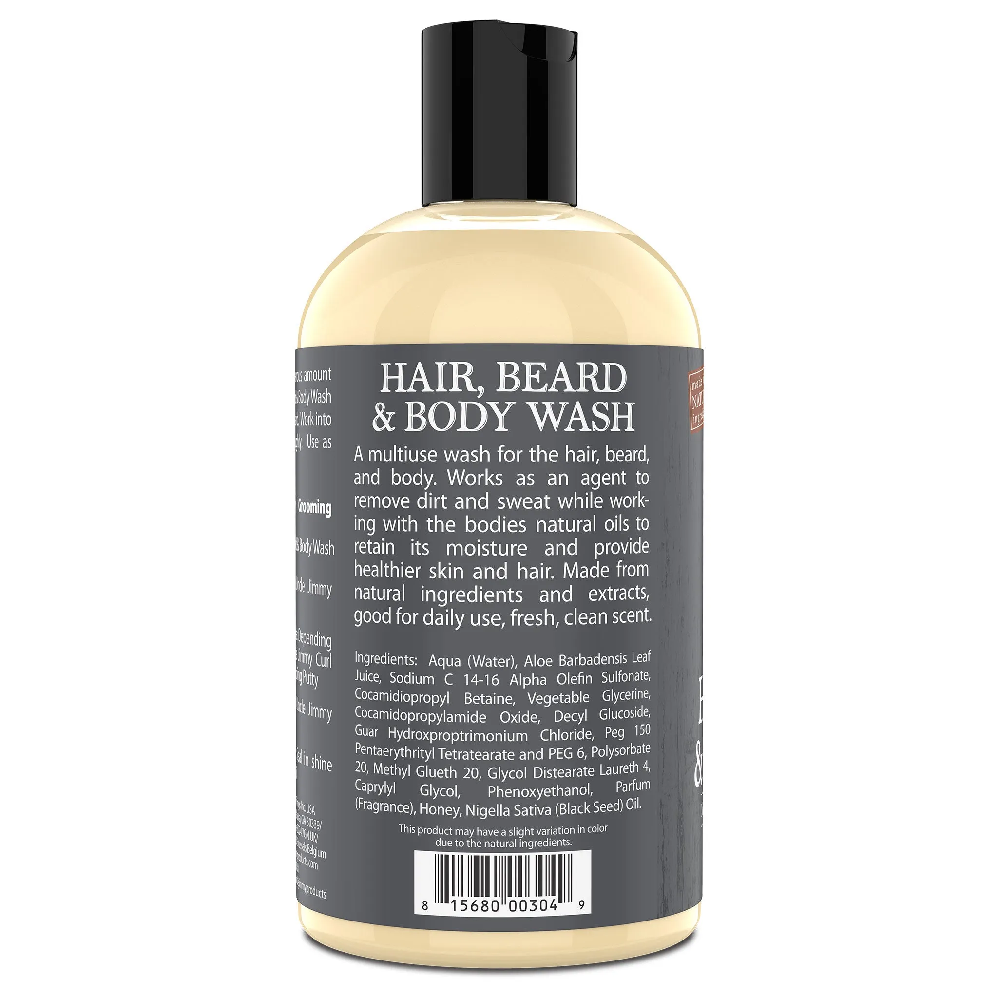 Hair, Beard & Body Wash 12oz (Pack of 4) (T084)