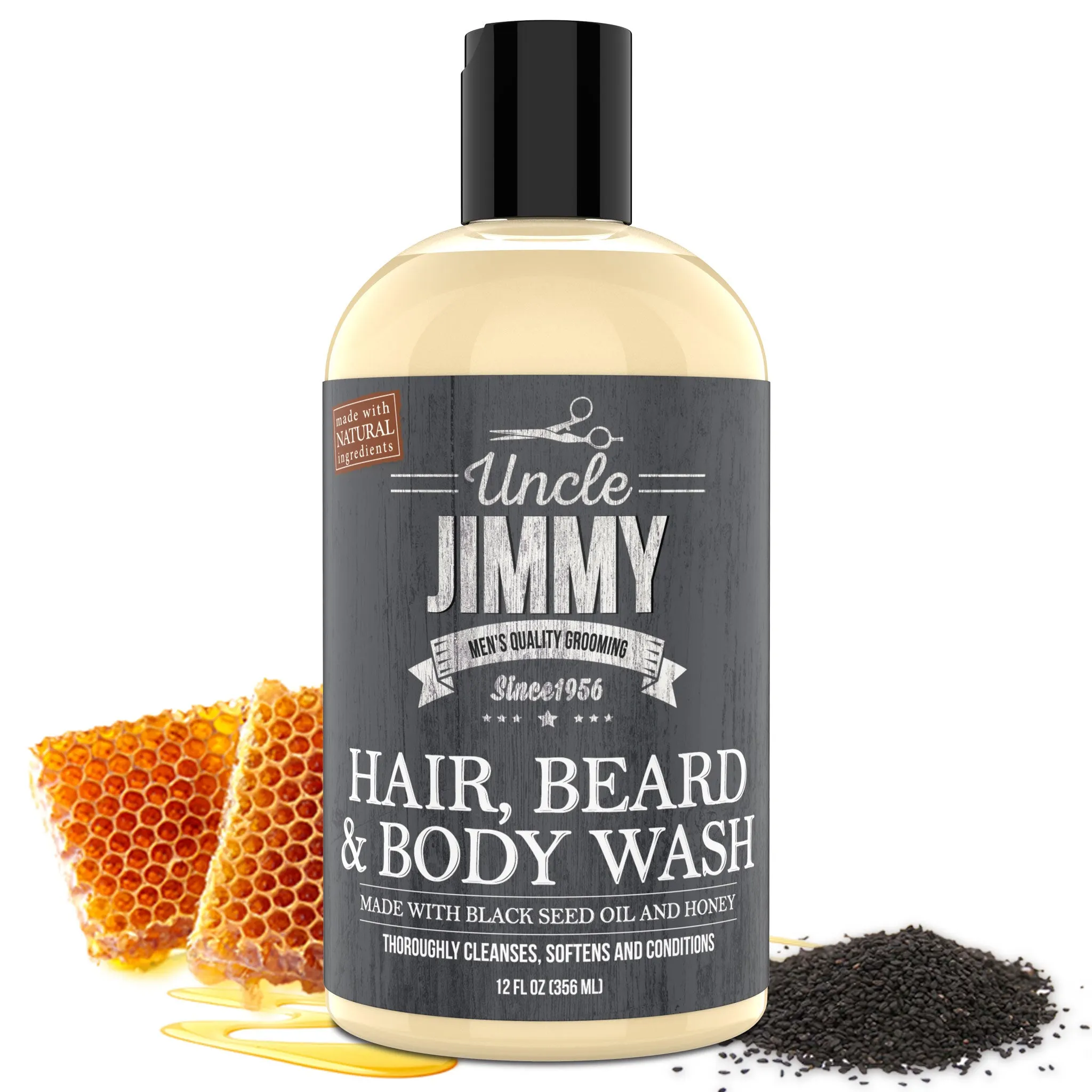 Hair, Beard & Body Wash 12oz (Pack of 4) (T084)