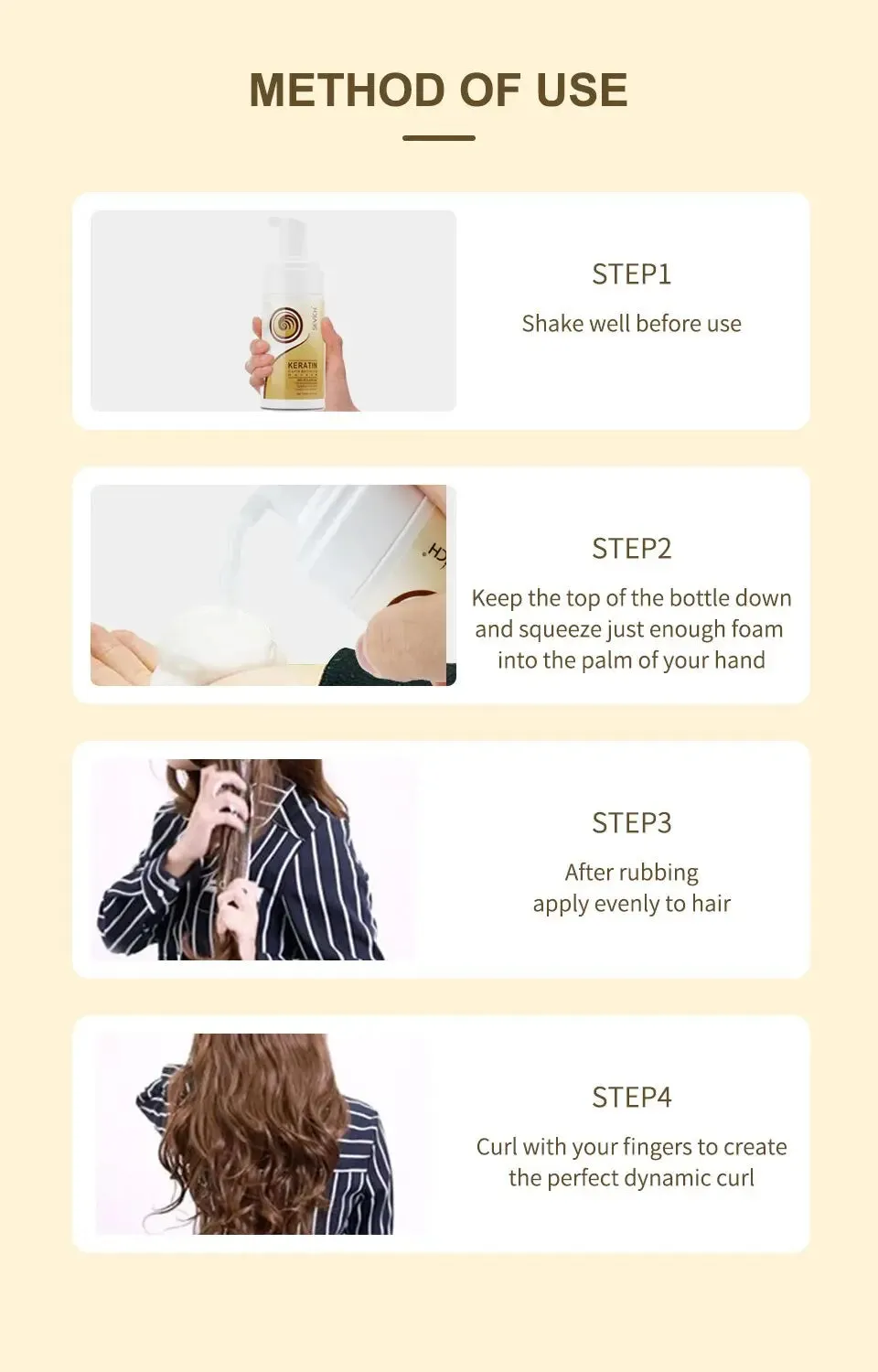 Hair Foam Styling Mousse