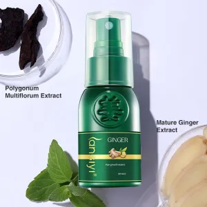 Hair Growth Serum Spray Dense Fast Regrowth Ginger Oil Hair Loss Treatment Care
