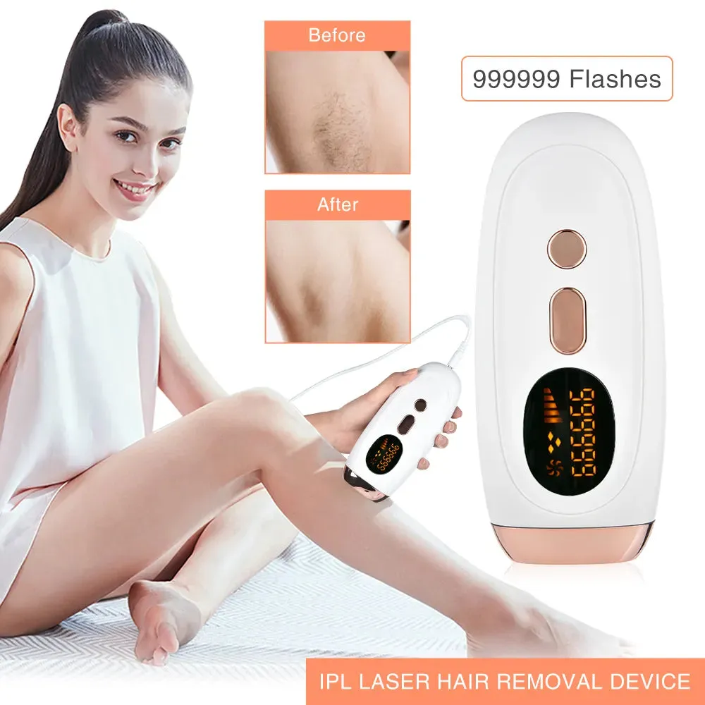 Hair Removal Laser Epilator 999999 Flashes Painless Permanent Laser Epilator Machine (non-freezing point)
