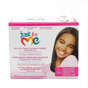 Hair Straightening Treatment Soft & Beautiful Just For Me Relaxer Kit Super (226g)