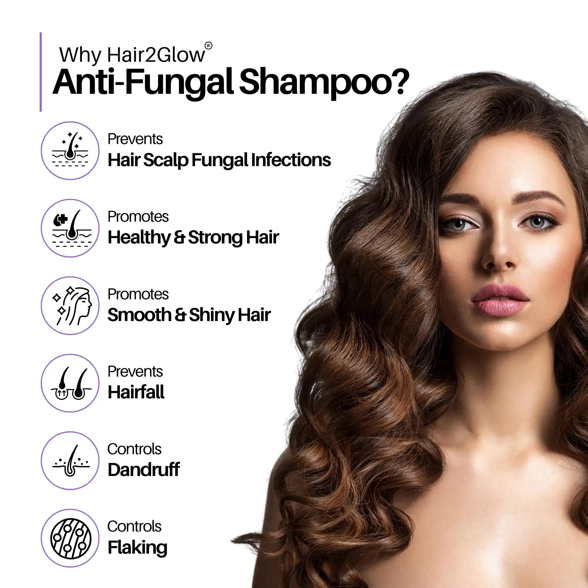 HAIR2GLOW® (ANTI-FUNGAL SHAMPOO) | Prevent Hair Scalp Fungal Infections