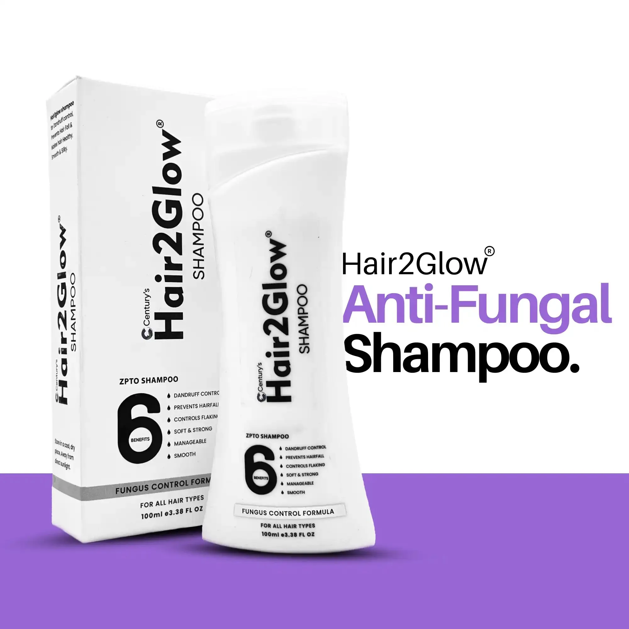 HAIR2GLOW® (ANTI-FUNGAL SHAMPOO) | Prevent Hair Scalp Fungal Infections