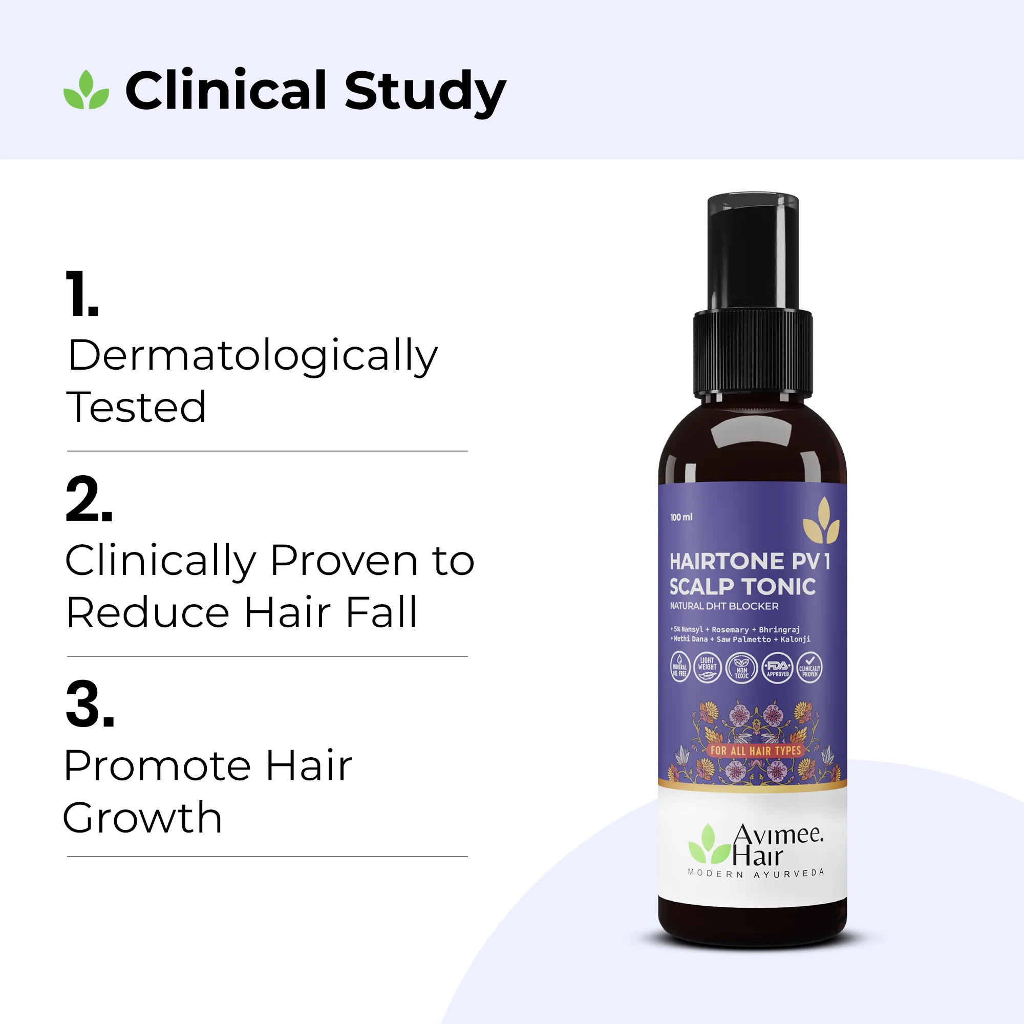 Hairtone PV 1 Scalp Spray Natural DHT Blocker