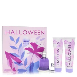 Halloween by Jesus Del Pozo Gift Set - 3.4 oz Eau De Toilette Spray   5 oz Body Lotion   5 oz Shower Gel   .15 oz Mini EDT