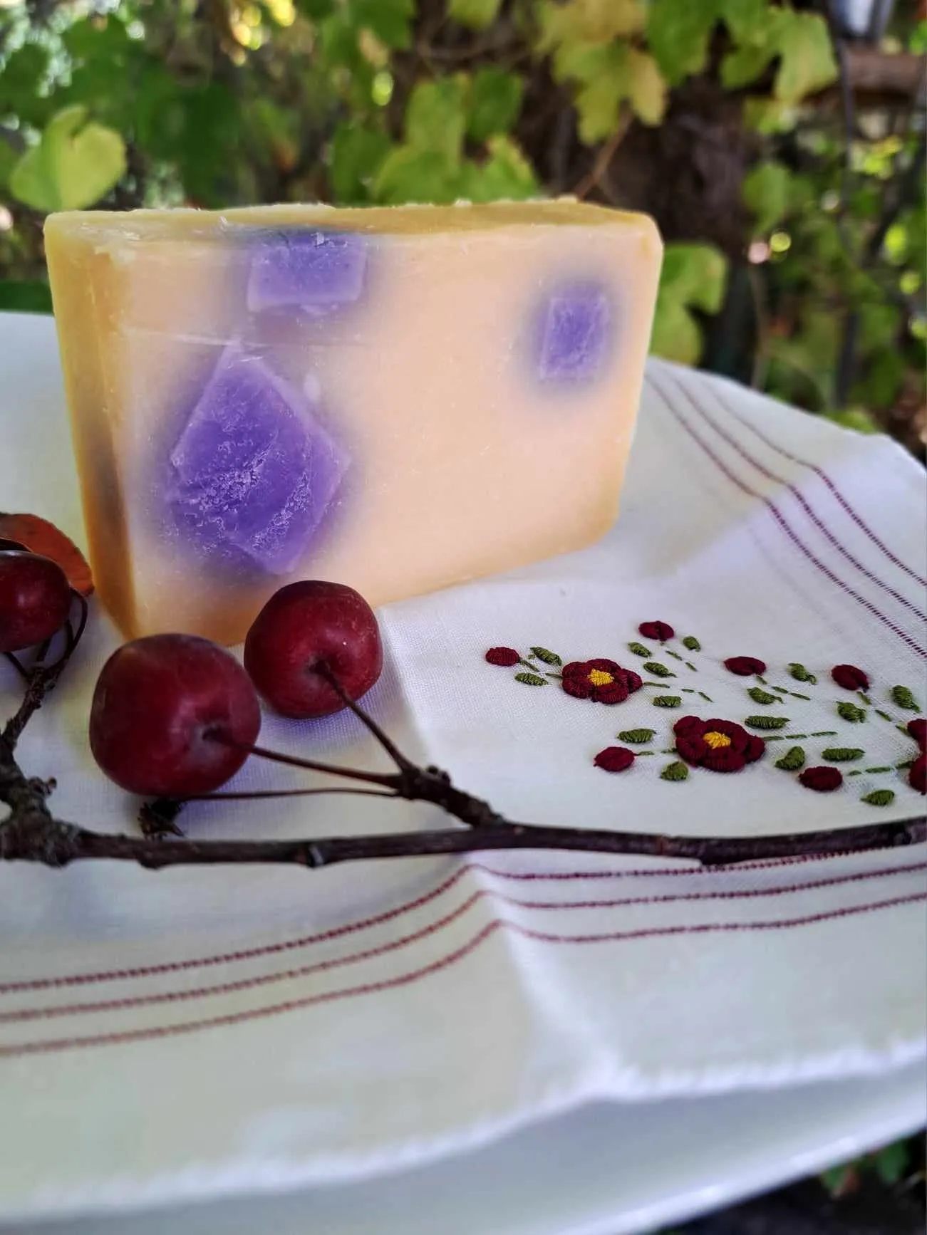 Handmade Black Raspberry Vanilla Bar Of Soap