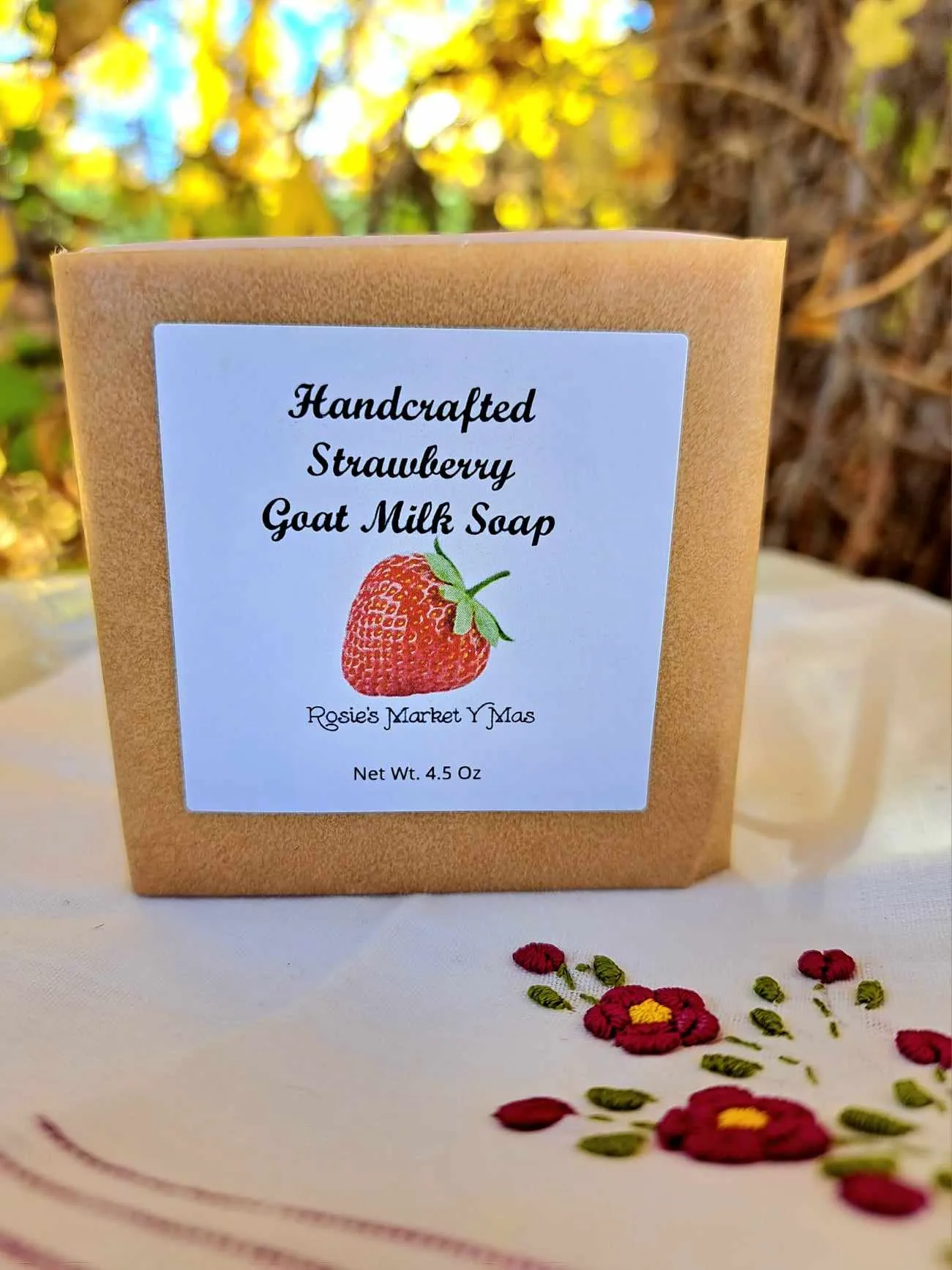 Handmade Strawberry Goat Milk Soap