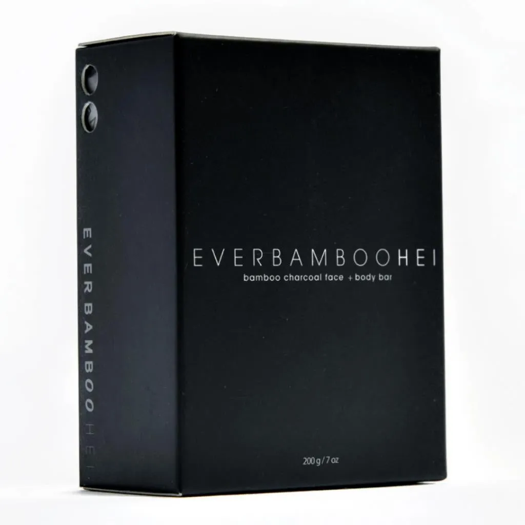 HEI Bamboo Charcoal Face   Body Bar (200 g)