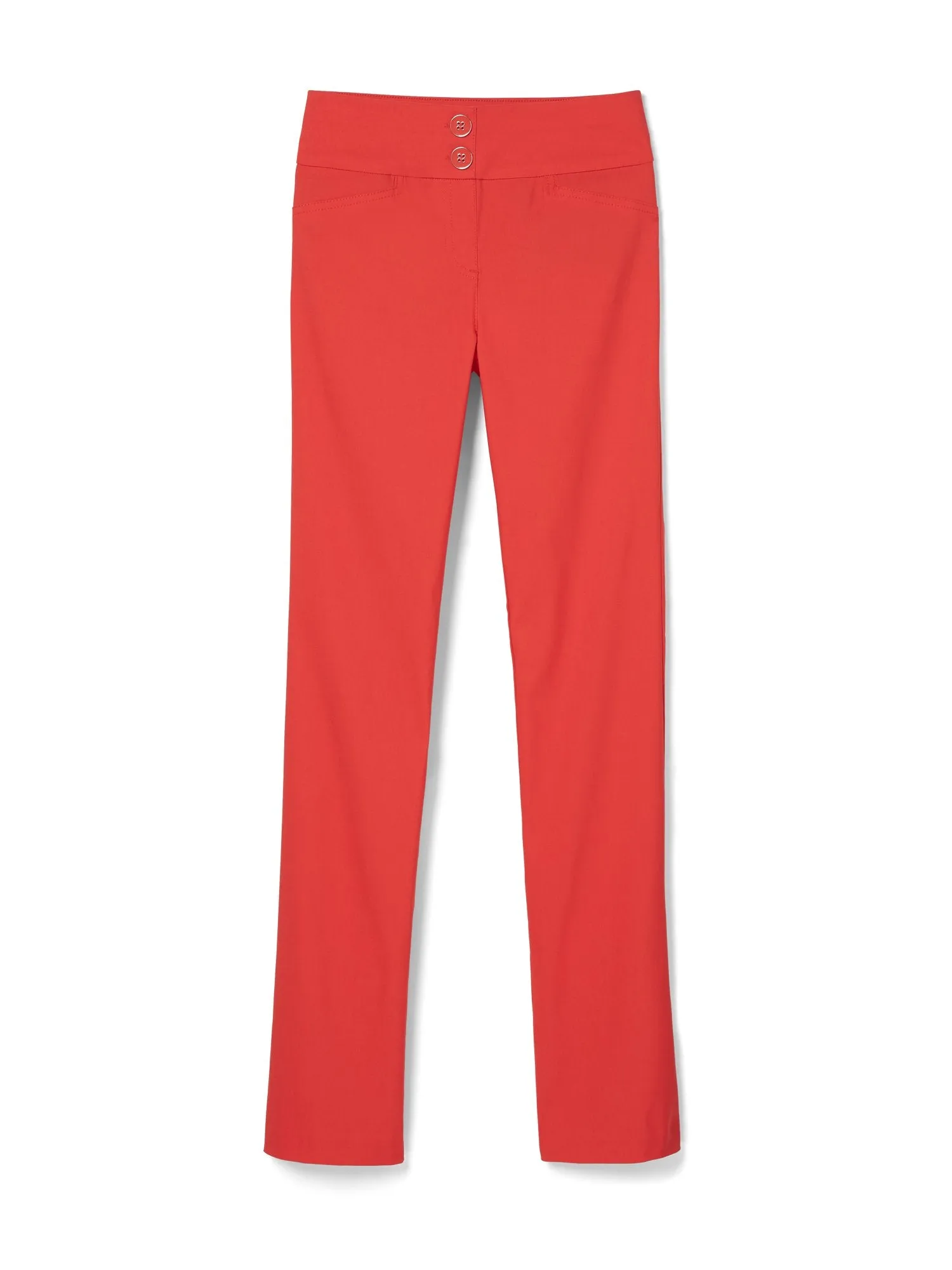 High-Waisted Pull-On Slimming Straight-Leg Pant - 7th Avenue