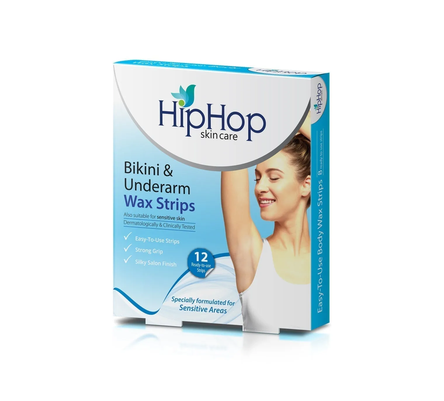 HipHop Bikini & Underarm Wax Strips (Argan Oil, 12 Strips)   Hair Removal Cream for Men (60gm)
