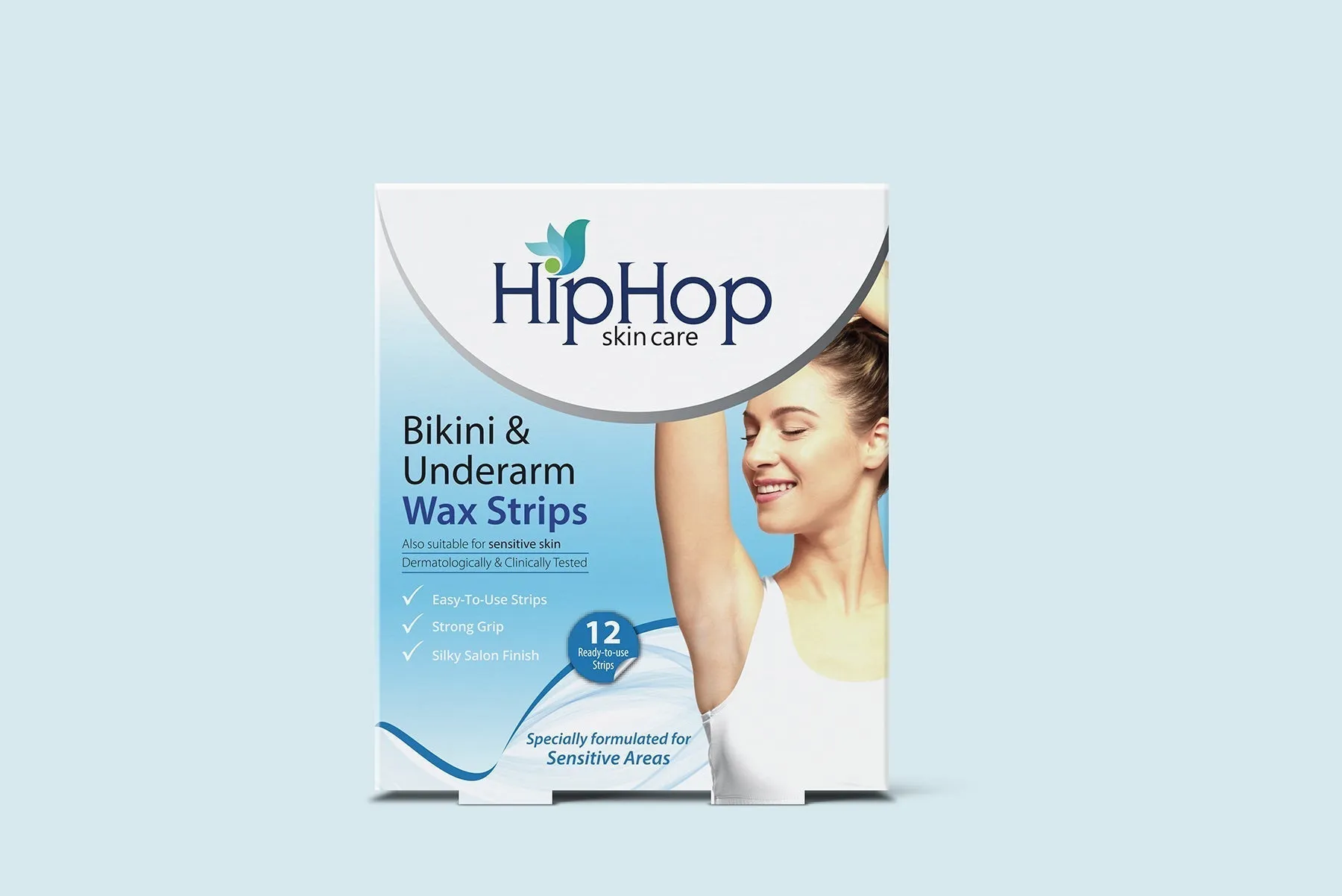 HipHop Bikini & Underarm Wax Strips (Argan Oil, 12 Strips)   Hair Removal Cream for Men (60gm)