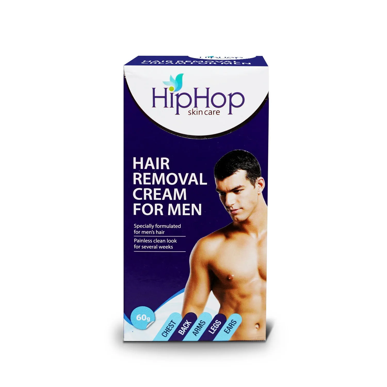 HipHop Bikini & Underarm Wax Strips (Argan Oil, 12 Strips)   Hair Removal Cream for Men (60gm)