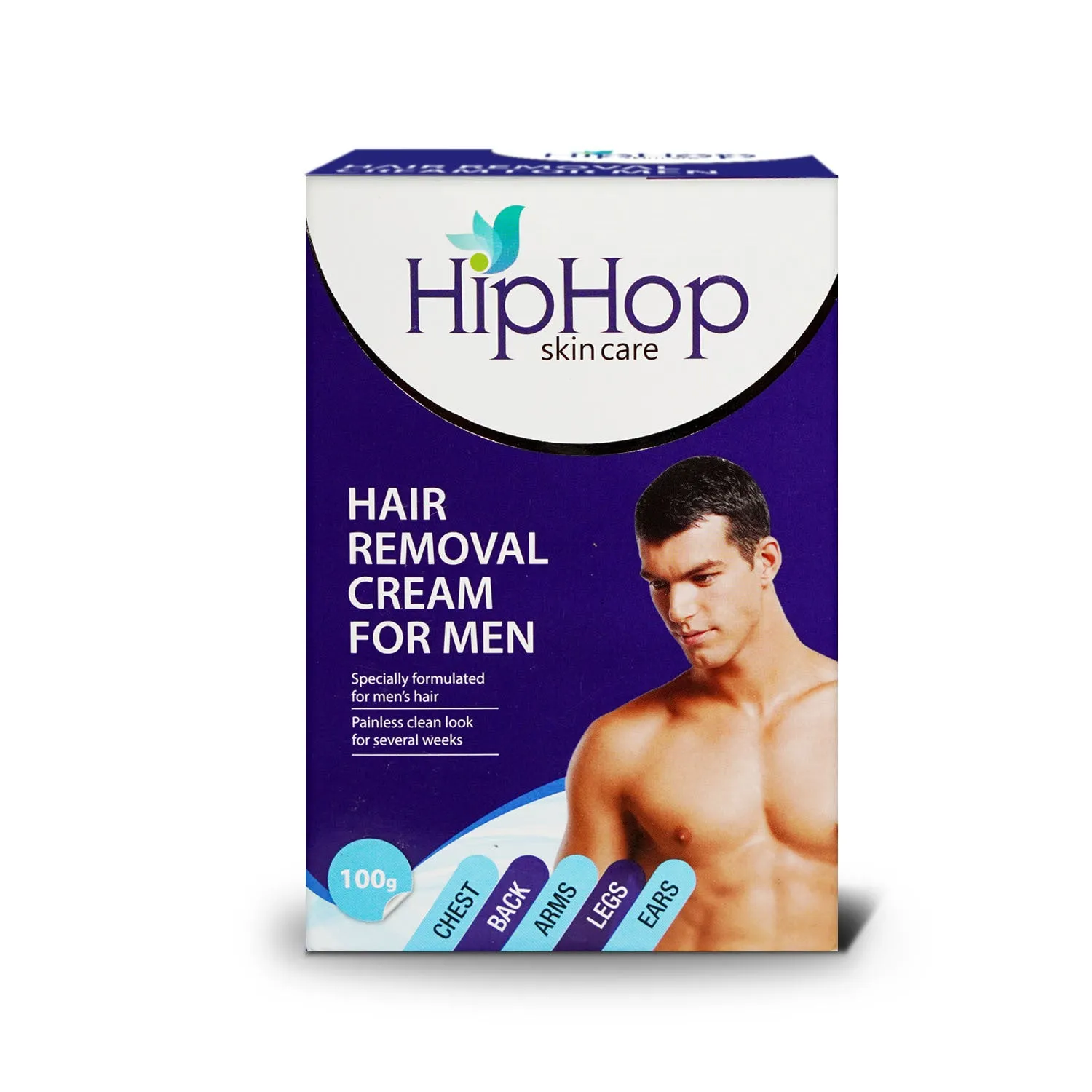 HipHop Body Wax Strips (Aloe Vera, 8 Strips)   Hair Removal Cream for Men (Aleo Vera, 100gm)