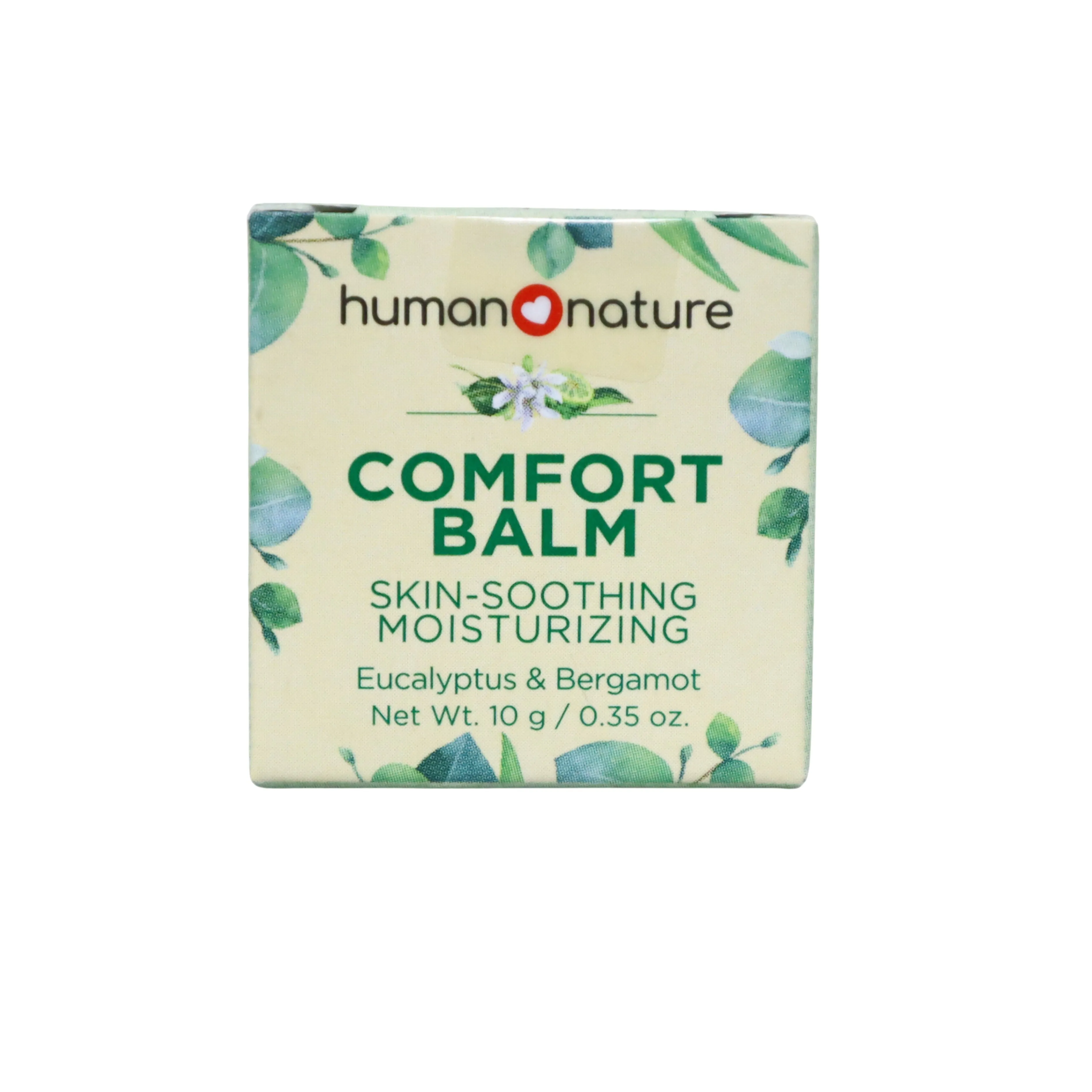 Human Nature Natural Skin-Soothing Moisturizing Comfort Balm 10g - Eucalyptus & Bergamot