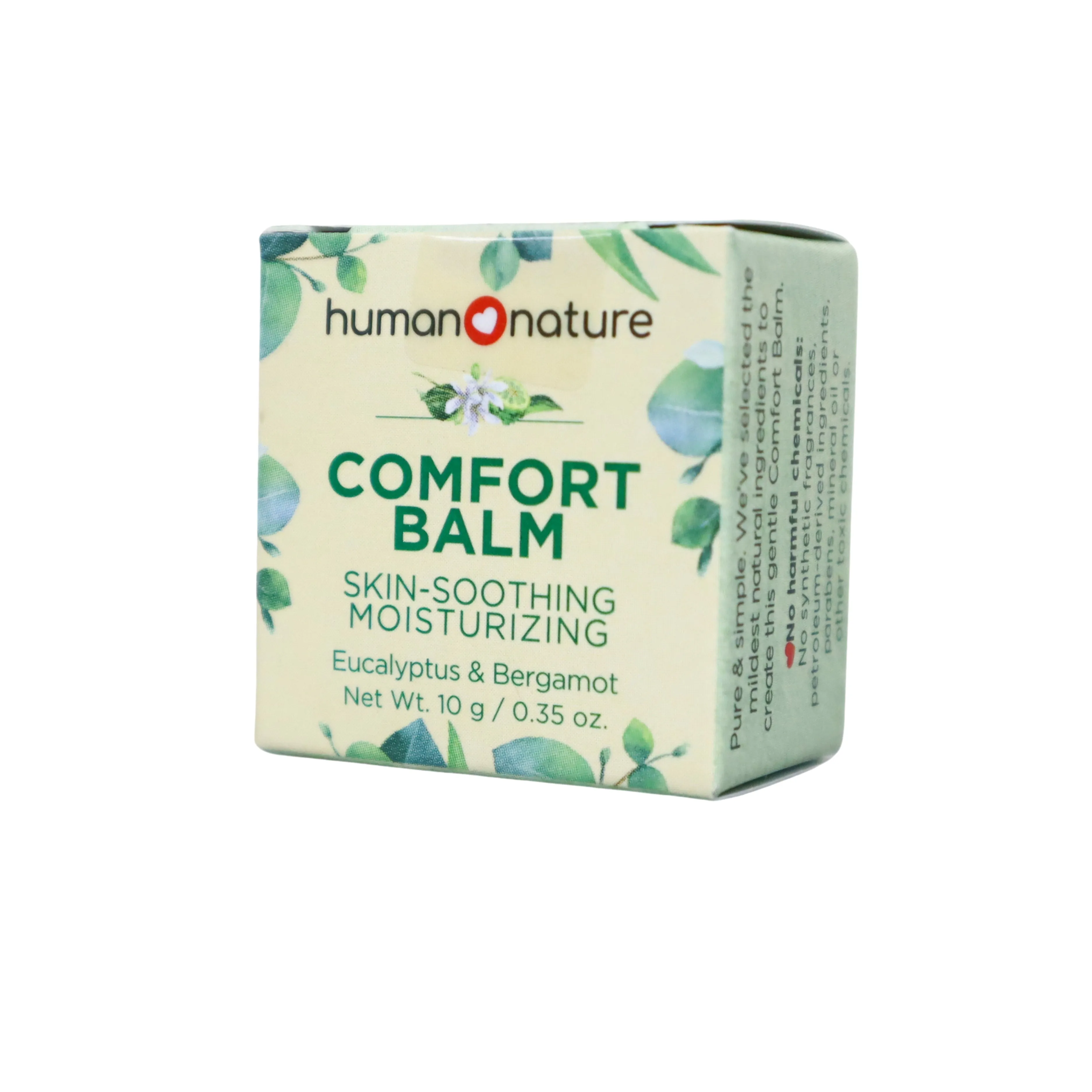 Human Nature Natural Skin-Soothing Moisturizing Comfort Balm 10g - Eucalyptus & Bergamot