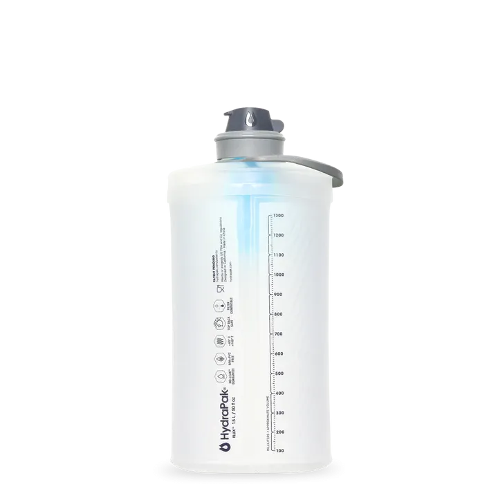 HydraPak - Flux  Ultra-Light Reusable Bottle with Built-In Filter 1.5L