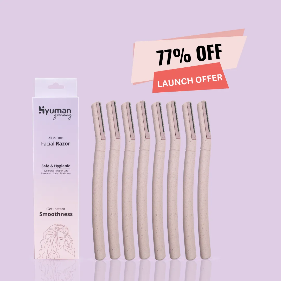 Hyuman Eyebrow & Facial Razor for Women | Face hair removal