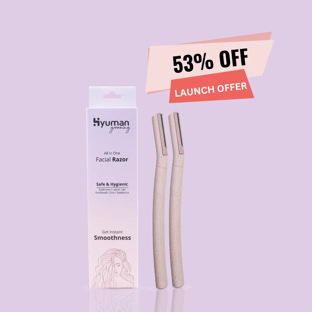 Hyuman Eyebrow & Facial Razor for Women | Face hair removal