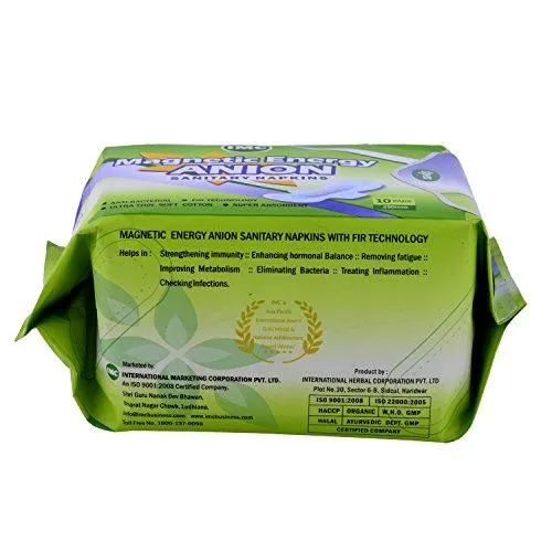 IMC Anion Sanitary Napkins(Magnetic Energy ANION- Sanitary Napkins)
