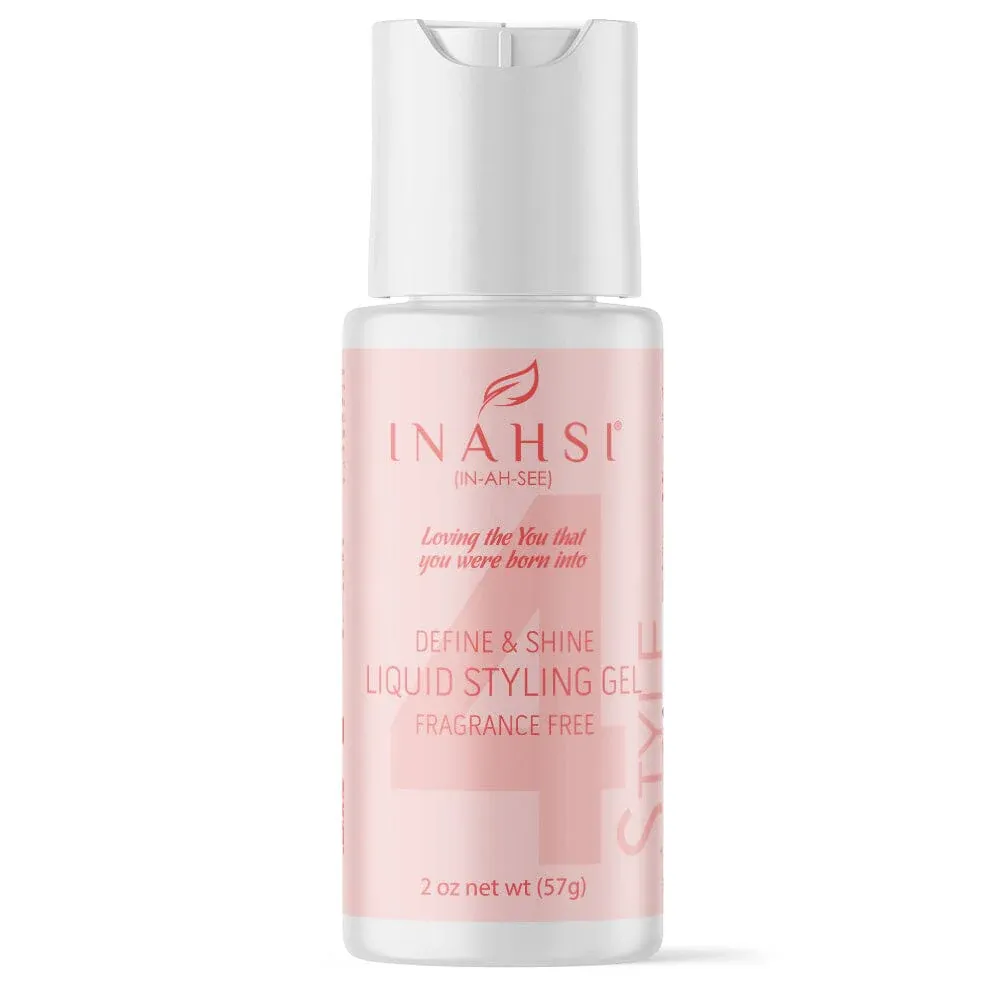 Inahsi Naturals Define & Shine Liquid Styling Gel - FRAGRANCE FREE
