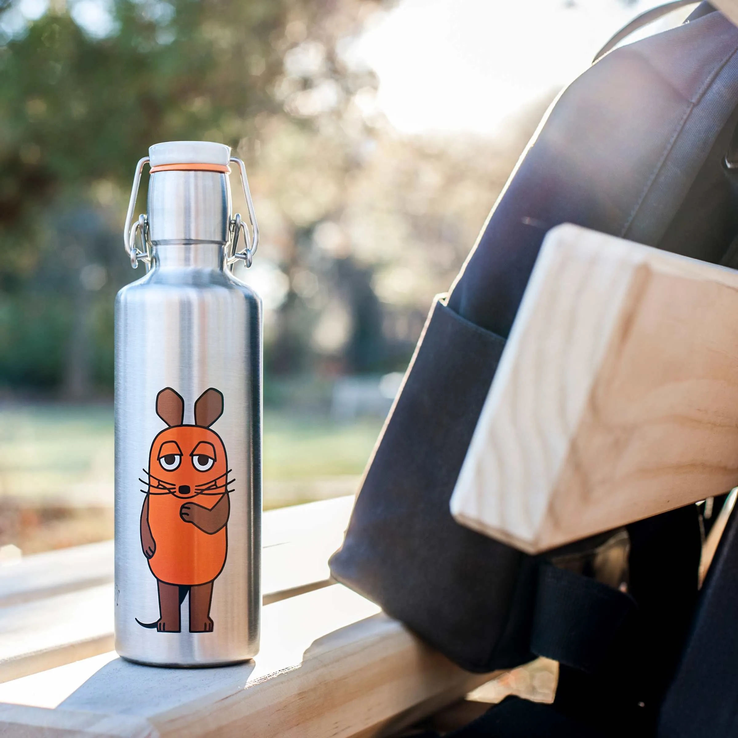 Insulated Stainless Steel Water Bottle 20 oz.-Adventure Mouse