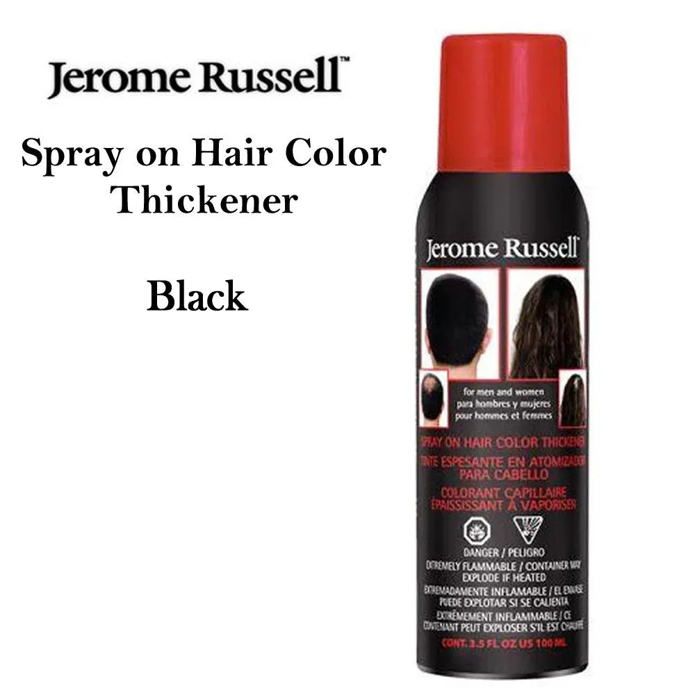 Jerome Russell Spray on Hair Color Thickener, 3.5 oz