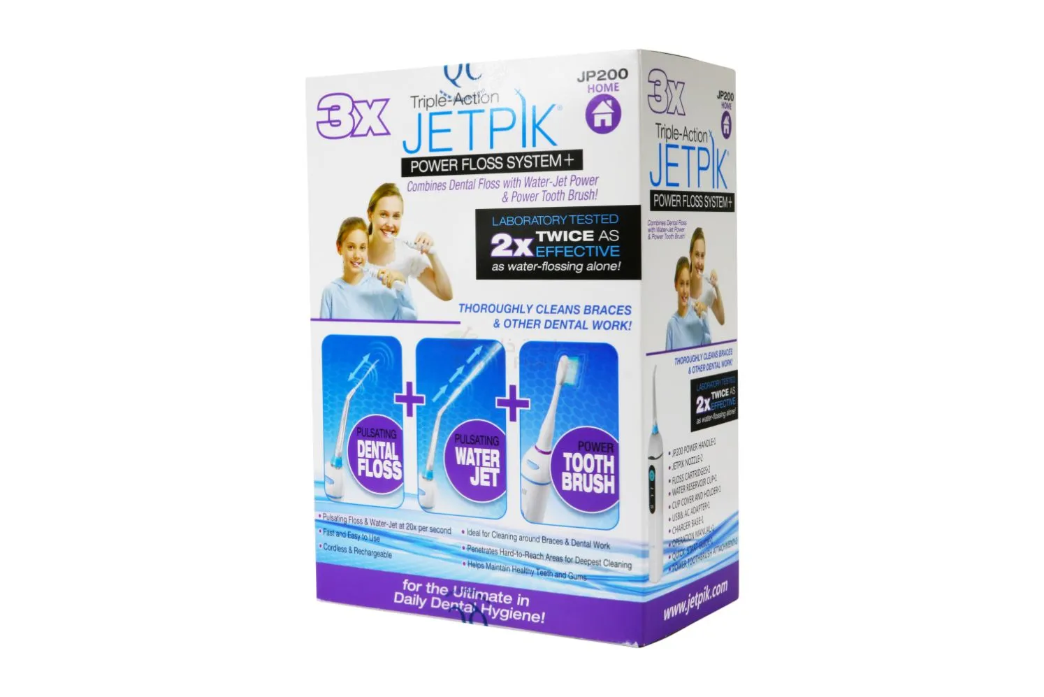 Jetpik,floss,s With Water Jet Plus Sonic Tooth Brush Device 1 PC