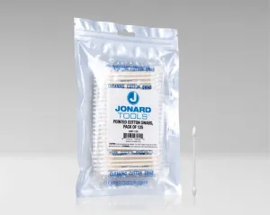 Jonard Tools Pointed Cotton Swabs, Pack of 125, CWP-125