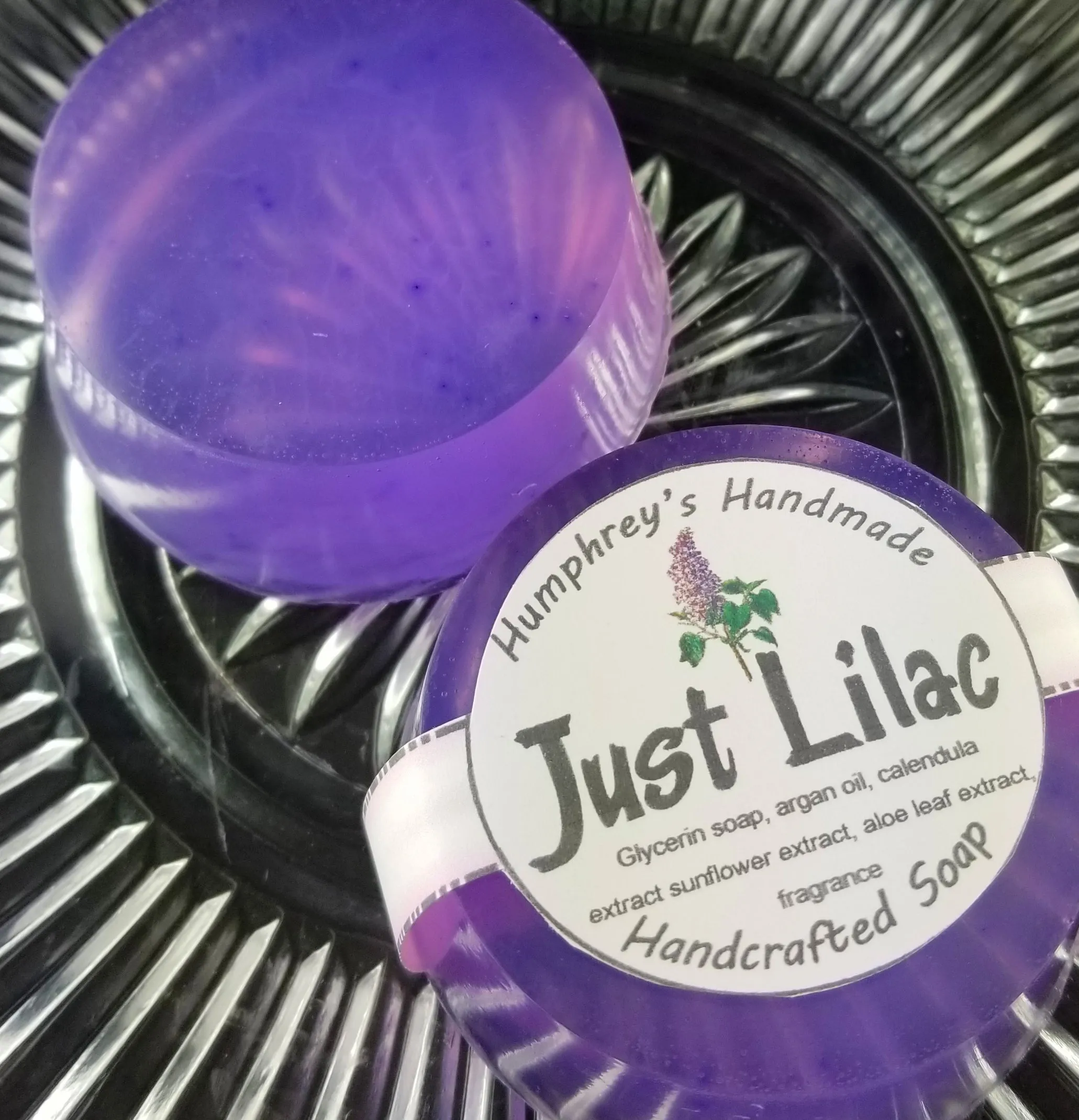 JUST LILAC Soap | Women's Shaving Soap | Glycerin Body Bar