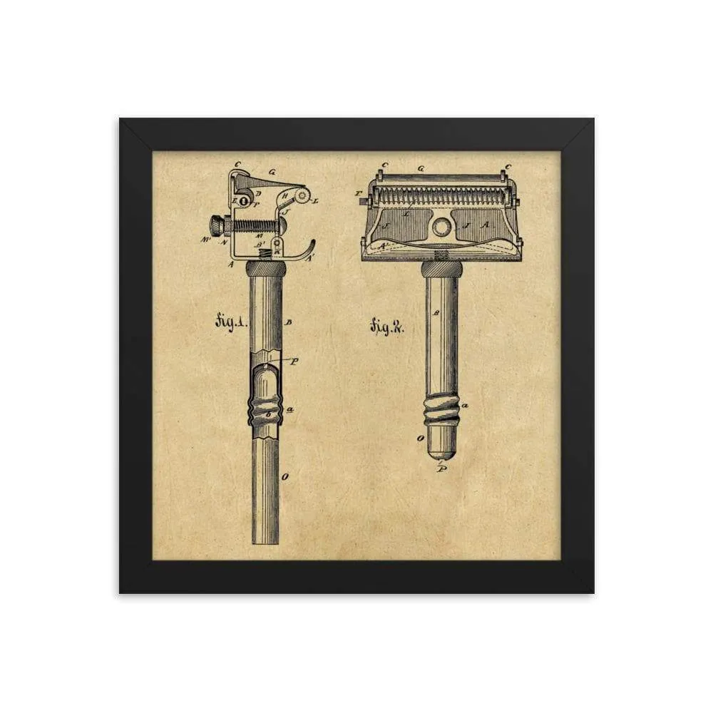 Kampfe Brothers Patent Drawing Framed Print