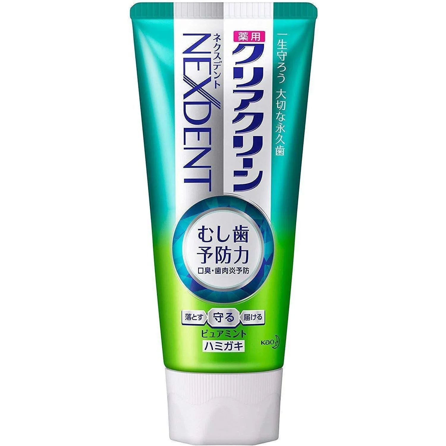 Kao Clear Clean Nexdent Toothpaste Pure Mint 120g (Pack of 3)