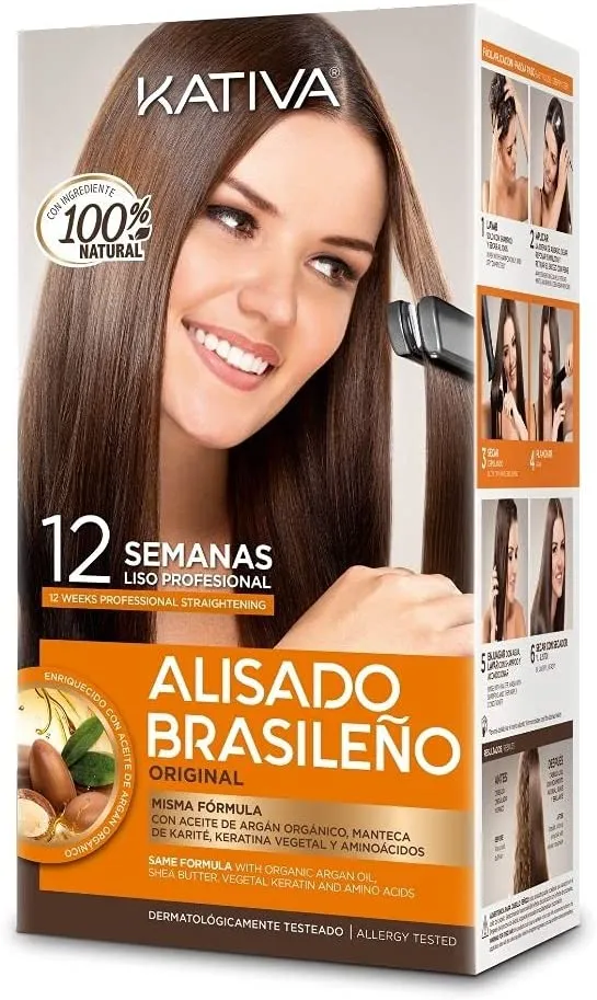 Kativa Brazilian Straightening Kit - Professional Straightening Treatment at Home