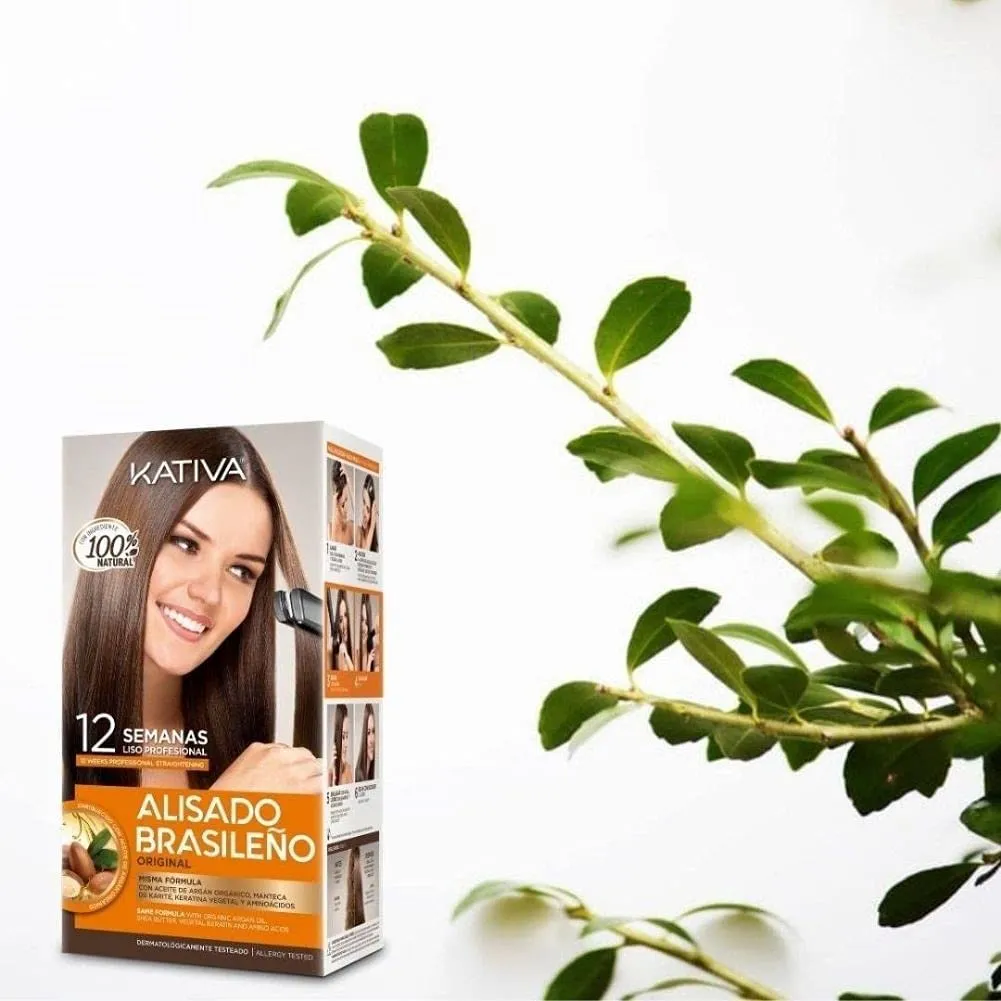 Kativa Brazilian Straightening Kit - Professional Straightening Treatment at Home