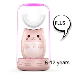 Kid Sonic Rechargeable Electric Toothbrush Automatic 360 degree toothbrush ultrasonic soft silicone electric children toothbrush