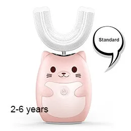 Kid Sonic Rechargeable Electric Toothbrush Automatic 360 degree toothbrush ultrasonic soft silicone electric children toothbrush