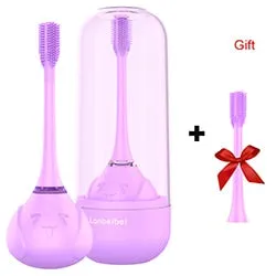 Kid Sonic Rechargeable Electric Toothbrush Automatic 360 degree toothbrush ultrasonic soft silicone electric children toothbrush