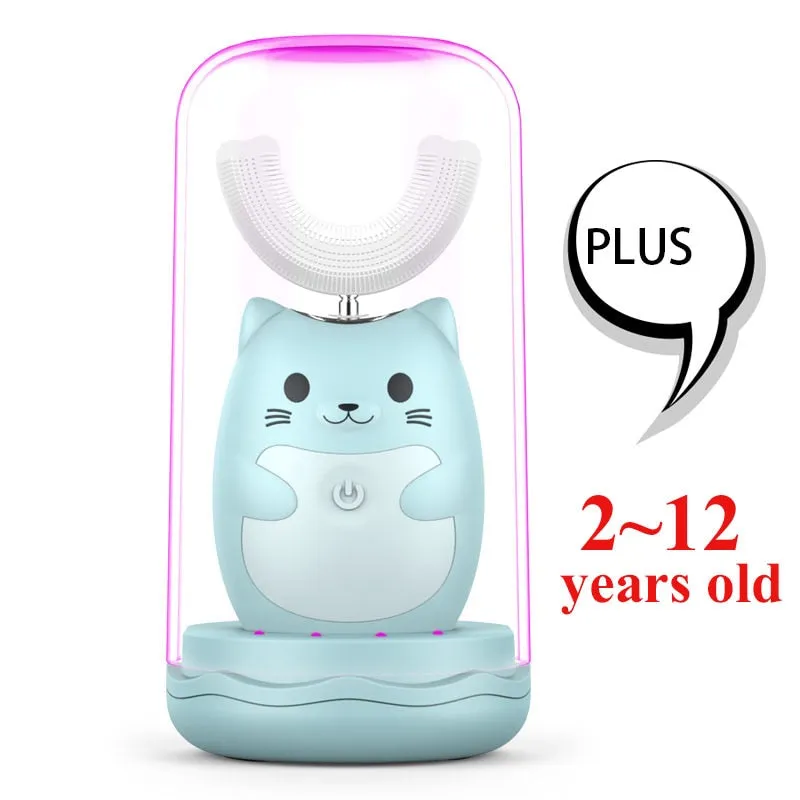 Kid Sonic Rechargeable Electric Toothbrush Automatic 360 degree toothbrush ultrasonic soft silicone electric children toothbrush