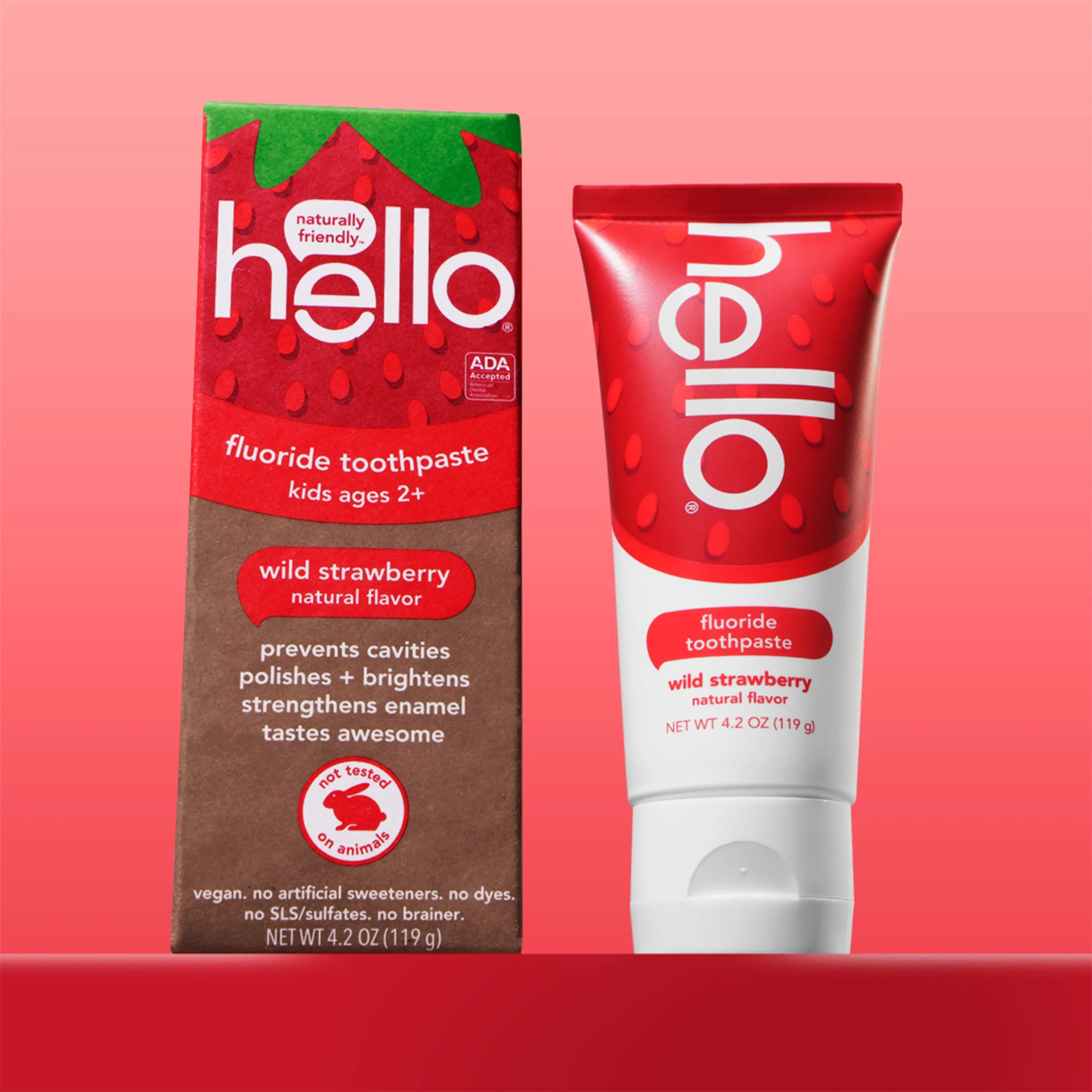 kids strawberry fluoride toothpaste