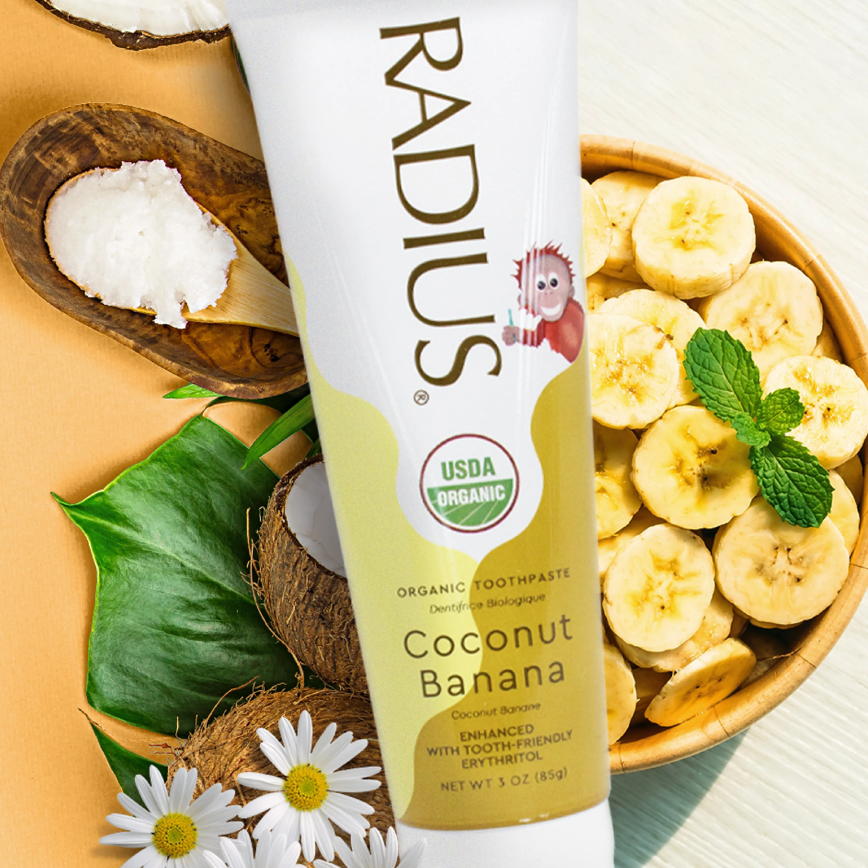 Kids USDA Organic Coconut Banana Toothpaste