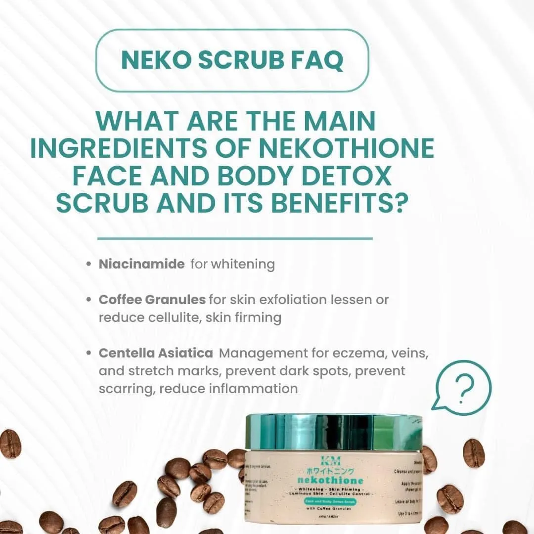 KM - Nekothione Face and Body Detox Scrub 250g