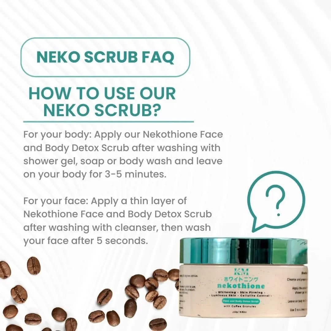 KM - Nekothione Face and Body Detox Scrub 250g
