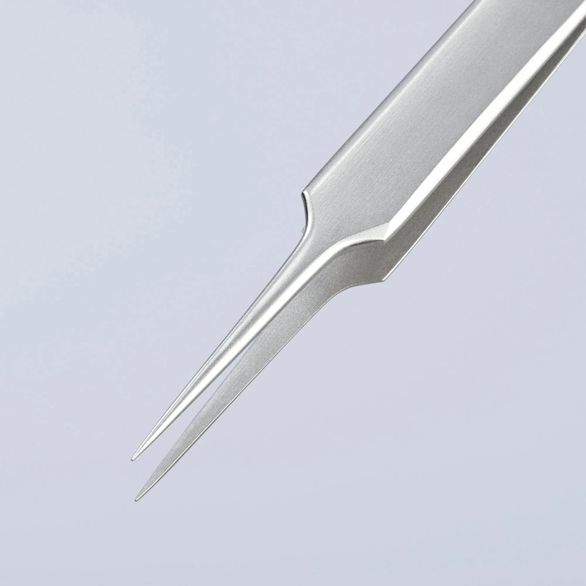 Knipex 92 22 12 4" Stainless Steel Gripping Tweezers-Needle Point Tips