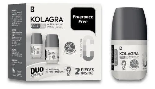 Kolagra whitening Roll on 2*1 promopack 1 1 Fragrance Free